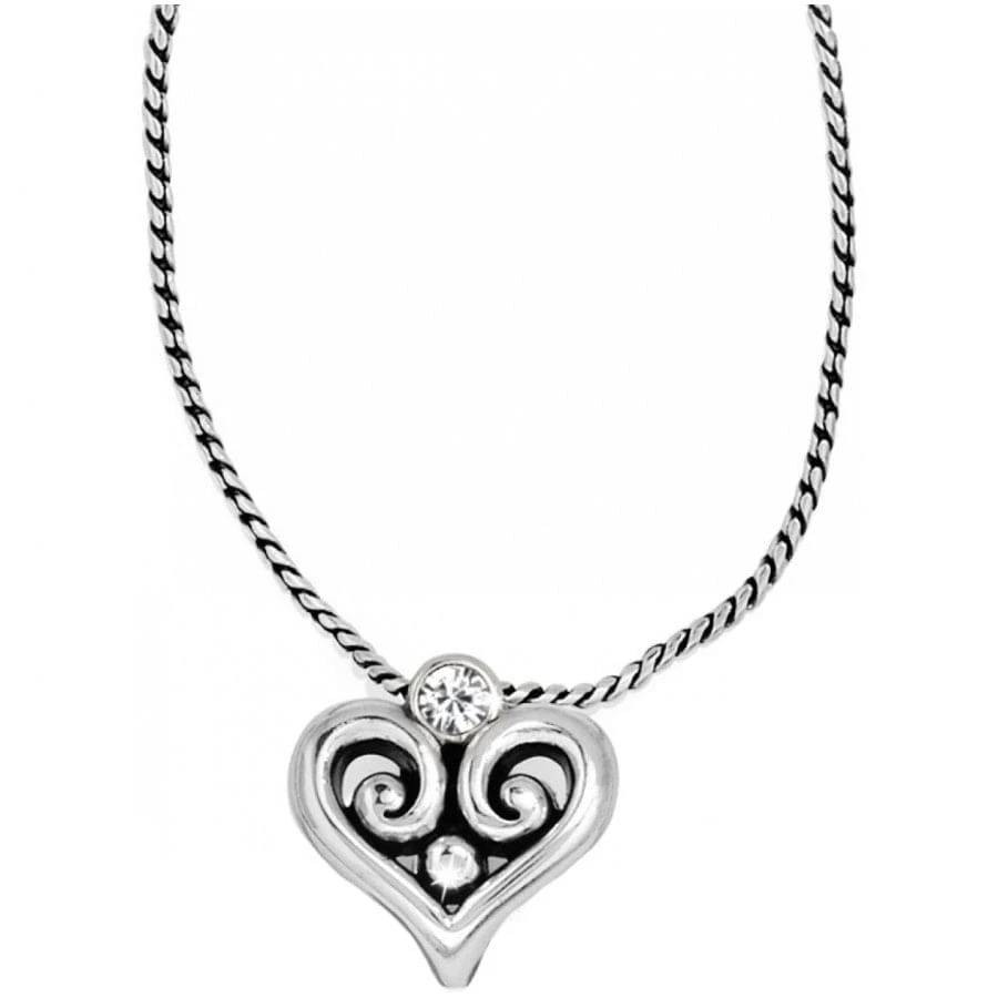 Alcazar Heart Badge Clip Necklace 1 Alcazar Heart Badge Clip Necklace