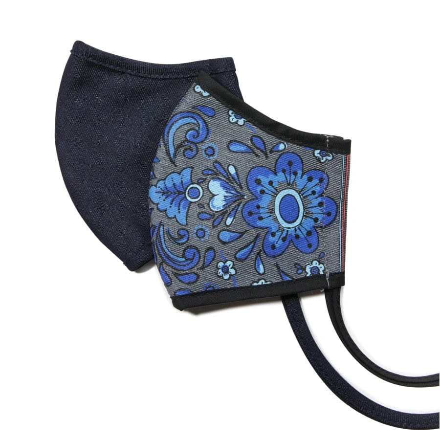 Blue Floral Face Mask (2 Pack) 1 Blue Floral Face Mask (2 Pack)