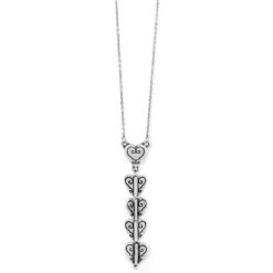 Cascading Hearts Drop Necklace