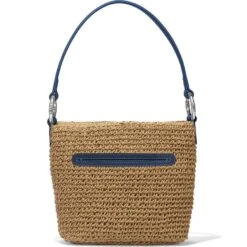 Cherie Straw Shoulderbag 6 Cherie Straw Shoulderbag -Fashion Accessories Store cherie straw shoulderbag wheat french blue 2