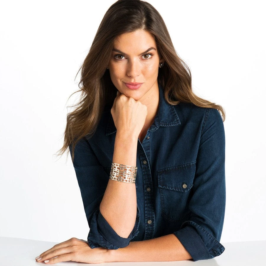 Christo Lyon Wide Cuff Bracelet 6 Christo Lyon Wide Cuff Bracelet - Image 6