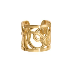 Christo Vienna Wide Ring -Fashion Accessories Store christo vienna wide ring gold 0 88ee14ca 6639 4b0d 87f7 ad18e35af58f