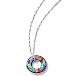 Colormix Reversible Necklace -Fashion Accessories Store colormix reversible necklace silver multi 3