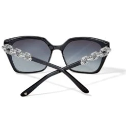 Contempo Linx Sunglasses -Fashion Accessories Store contempo linx sunglasses black silver 2