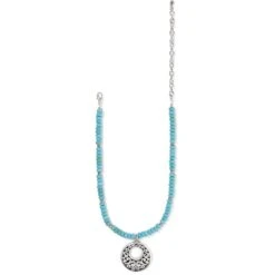 Contempo Nuevo Azul Necklace 8 Contempo Nuevo Azul Necklace -Fashion Accessories Store contempo nuevo azul necklace silver 2