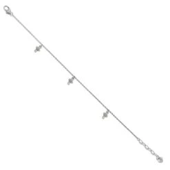 Fashion Accessories Store -Fashion Accessories Store cross anklet silver 1