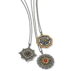 Dynasty Sol Necklace -Fashion Accessories Store dynasty sol necklace gold red 2