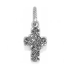 Easter Lily Cross Charm -Fashion Accessories Store easter lily cross charm silver white 2 309ae8ab 73be 4b80 a69c e559fdd14677