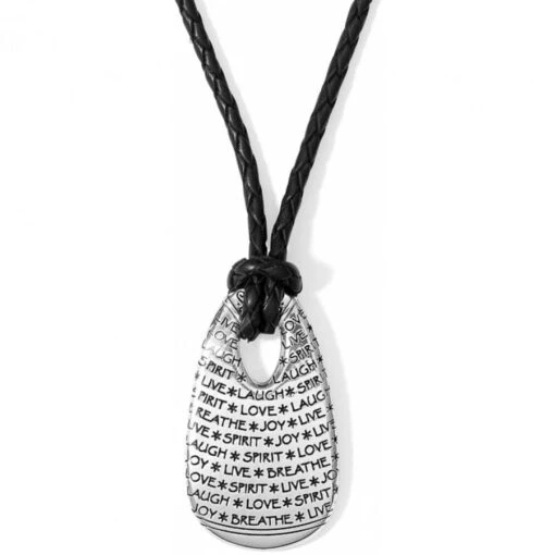 Elan Long Leather Necklace