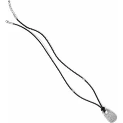 Elan Long Leather Necklace 5 Elan Long Leather Necklace -Fashion Accessories Store elan long leather necklace silver black 2 a88e9ad7 9c2a 4c4b bb3f c64952670cef