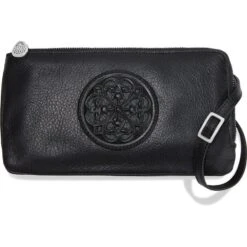 Ferrara Duet Zip Pouch -Fashion Accessories Store ferrara duet zip pouch black 0