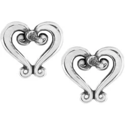 Genoa Heart Mini Post Earrings -Fashion Accessories Store genoa heart mini post earrings silver 2 5c71e1c7 f578 4f5a bfa8 58cf01c44b94