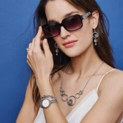 Halo Radiance Statement Necklace 5 Halo Radiance Statement Necklace -Fashion Accessories Store halo radiance statement necklace silver tanzanite 2 3070033a 875f 43d1 aac6 8227183c14cb