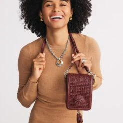Ilia Mini Flap Cross Body Bag -Fashion Accessories Store ilia mini flap cross body bag garnet 4