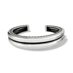 Inner Circle Double Hinged Bangle -Fashion Accessories Store inner circle double hinged bangle silver 0