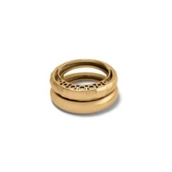 Inner Circle Double Ring 13 Inner Circle Double Ring -Fashion Accessories Store inner circle double ring gold 0