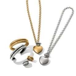 Inner Circle Heart Toggle Necklace 18 Inner Circle Heart Toggle Necklace -Fashion Accessories Store inner circle heart toggle necklace silver 3