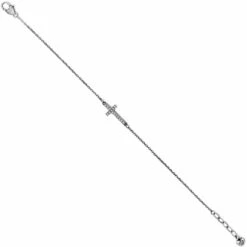 Fashion Accessories Store -Fashion Accessories Store inner shine cross anklet silver 1