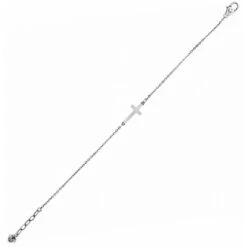 Inner Shine Cross Anklet 5 Inner Shine Cross Anklet -Fashion Accessories Store inner shine cross anklet silver 2