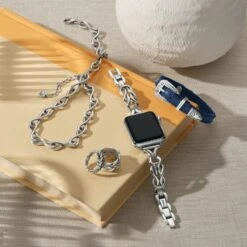 Interlok Harmony Watch Band 6 Interlok Harmony Watch Band -Fashion Accessories Store interlok harmony watch band silver 2