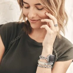 Interlok Harmony Watch Band 7 Interlok Harmony Watch Band -Fashion Accessories Store interlok harmony watch band silver 3