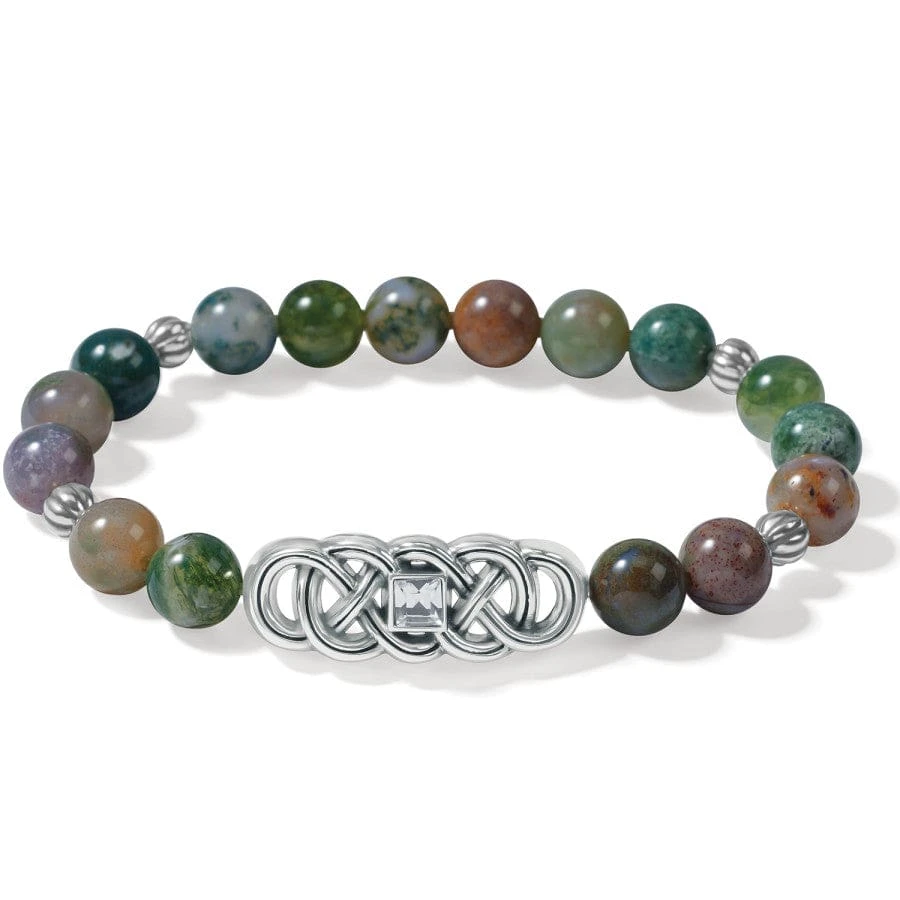 Interlok Lustre Jasper Stretch Bracelet 2 Interlok Lustre Jasper Stretch Bracelet - Image 2