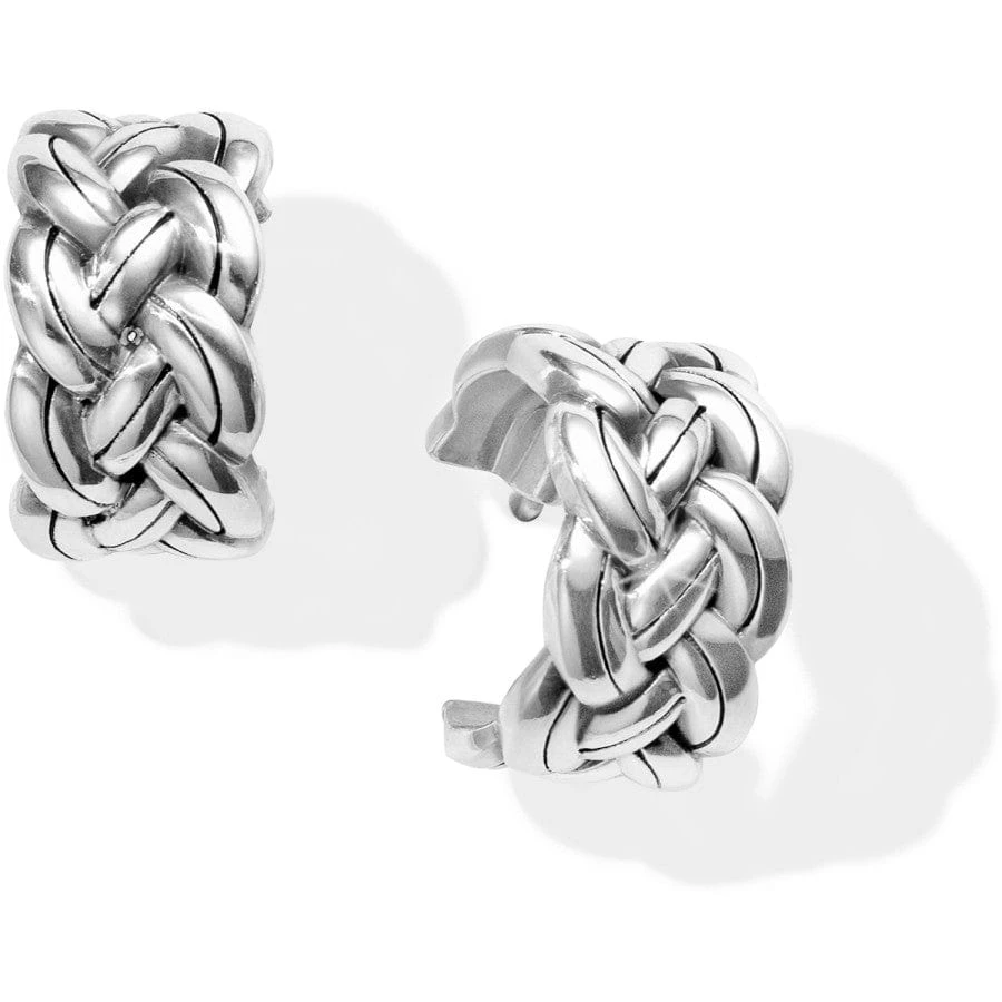 Interlok Woven Hoop Earrings 1 Interlok Woven Hoop Earrings