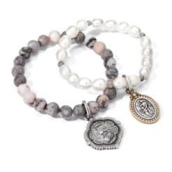 Joan Of Arc Stretch Bracelet 5 Joan Of Arc Stretch Bracelet -Fashion Accessories Store joan of arc stretch bracelet silver gray 2 3a952ccd ab77 46d5 aaf4 f19c3c947806