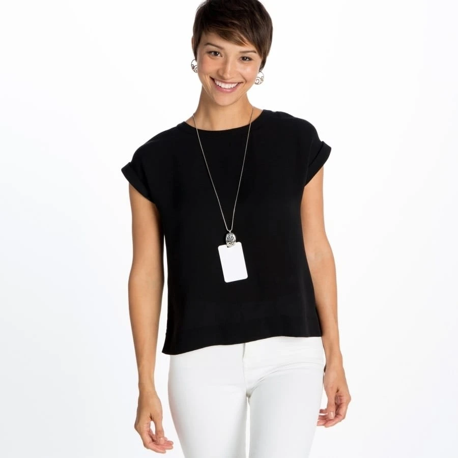 London Groove Badge Clip Necklace 4 London Groove Badge Clip Necklace - Image 4