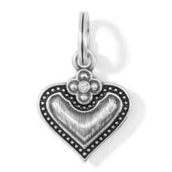 Luna Heart Charm Necklace -Fashion Accessories Store luna heart charm necklace silver 2 94534149 ca05 4e07 a6bf 23357cfe71ab