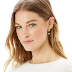 Mediterranean Gray Pearl Post Drop Earrings -Fashion Accessories Store mediterranean gray pearl post drop earrings gray 2 2c22f26f 7030 4d41 ae54 350e13617047