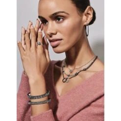 Meridian Eclipse Thin Bangle -Fashion Accessories Store meridian eclipse thin bangle black 2 5a5a617b c154 412f 9f7e 5f4aa1013f19