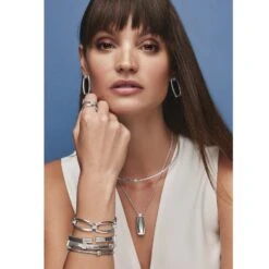 Meridian Tubogas Stretch Bangle -Fashion Accessories Store meridian tubogas stretch bangle silver 2 634d0672 27e9 45b9 8919 671301f9c27a