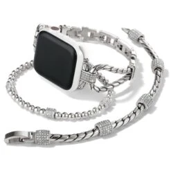 Meridian Watch Band -Fashion Accessories Store meridian watch band silver 3