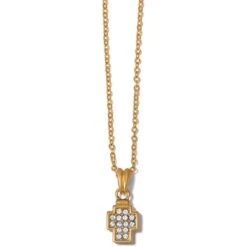 Meridian Zenith Cross Necklace -Fashion Accessories Store meridian zenith cross necklace gold 0