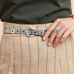 Mosaica Tile Belt 9 Mosaica Tile Belt -Fashion Accessories Store mosaica tile belt black 4