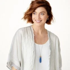 Neptune's Rings Pyramid Quartz Stone Necklace -Fashion Accessories Store neptune s rings pyramid quartz stone necklace blue 2 8b3cab2a 4819 4788 9691 af047c85b4e9