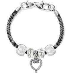 Open Heart Charm Bracelet