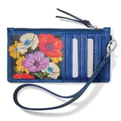Painted Poppies Card Pouch -Fashion Accessories Store painted poppies card pouch multi 2 3f014054 7ea5 4974 a623 d0b053a55eb8