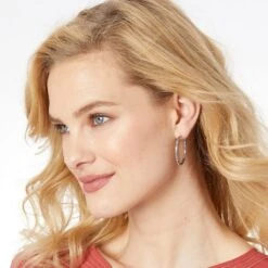 Pebble Small Hoop Earrings -Fashion Accessories Store pebble small hoop earrings silver 2 a7956651 c053 4a22 bb49 f5f2b30407b3