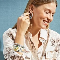 Pop Appeal Garden Cuff Bracelet -Fashion Accessories Store pop appeal garden cuff bracelet silver multi 2 e697dc0e 270e 432e 8423 a567f0ead3c0