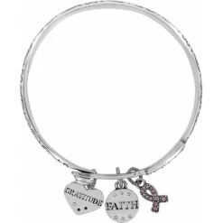 Power Of Pink 2015 Bangle -Fashion Accessories Store power of pink 2015 bangle silver pink 3 bf392b01 49f3 4840 8a2c bbca70a6fef9