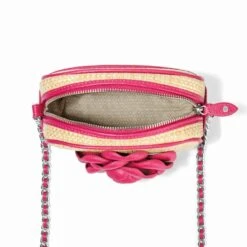 Rosie Straw Camera Bag -Fashion Accessories Store rosie straw camera bag natural orchid 1