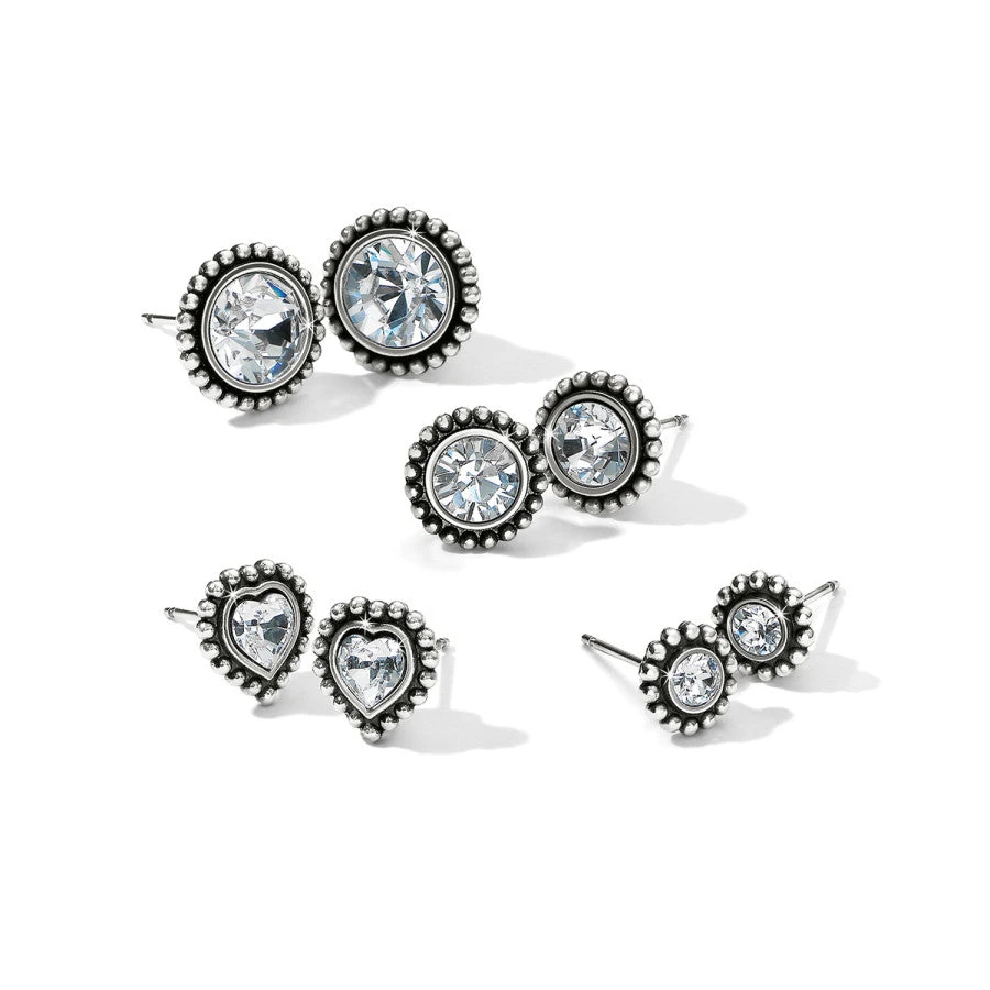 Shimmer Heart Mini Post Earrings 4 Shimmer Heart Mini Post Earrings - Image 4