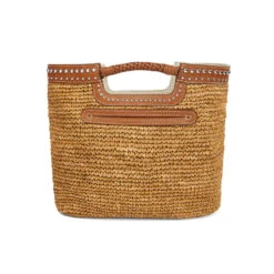 South Hampton Straw Hand Held Tote 6 South Hampton Straw Hand Held Tote -Fashion Accessories Store south hampton straw hand held tote natural luggage 2