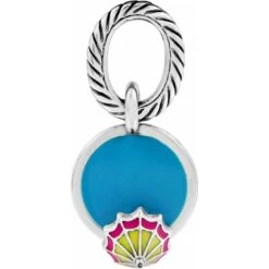 Tiki Drink Charm -Fashion Accessories Store tiki drink charm silver blue 1